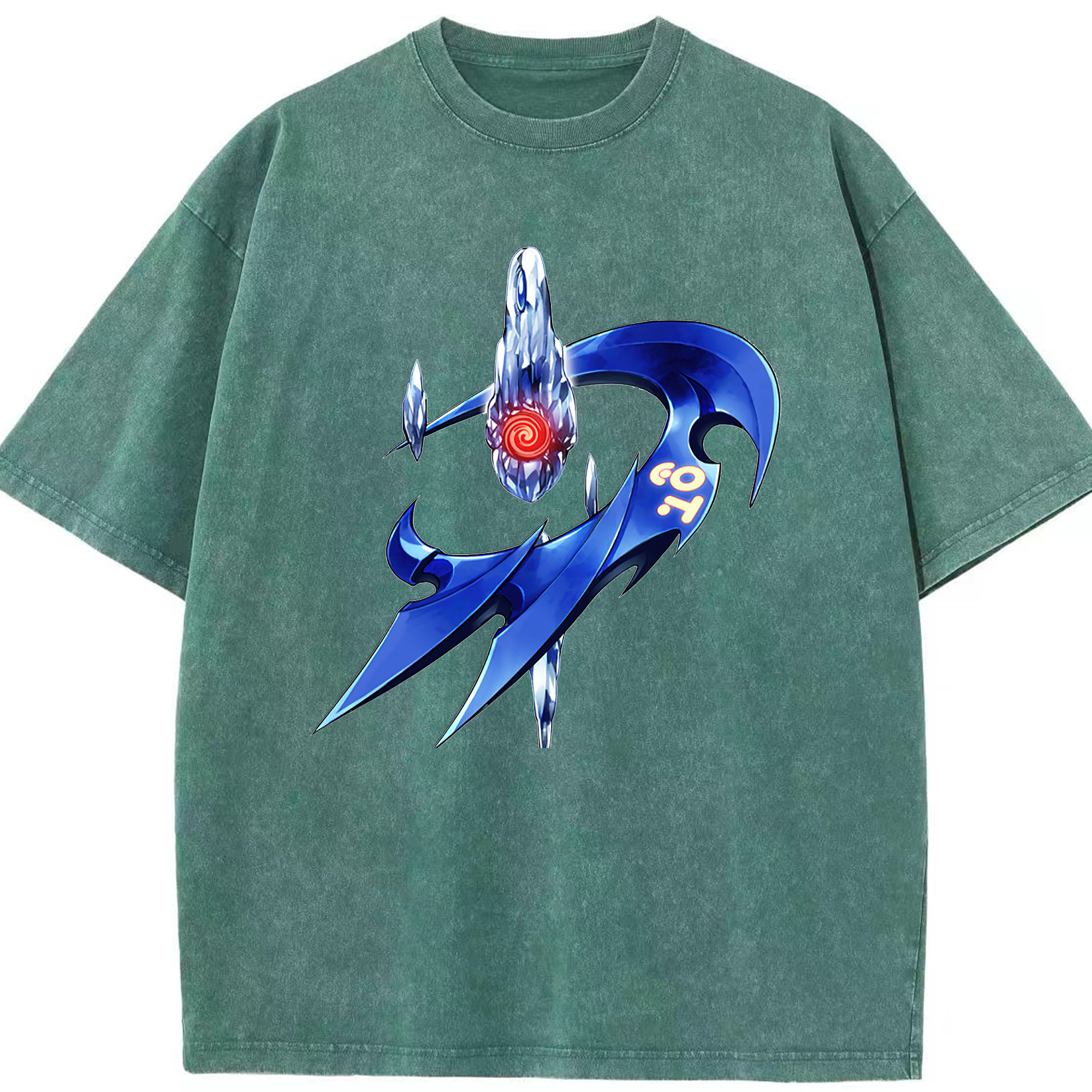 （画像用） 遊☆戯☆王 Yu-Gi-Oh! 綿100% ヴィンテージ風 半袖Tシャツ（フロントプリント）